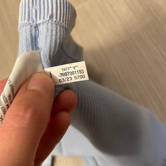 American Eagle Ribbed Halter Tank Top Size Medium Light Blue - Picture 12 of 14